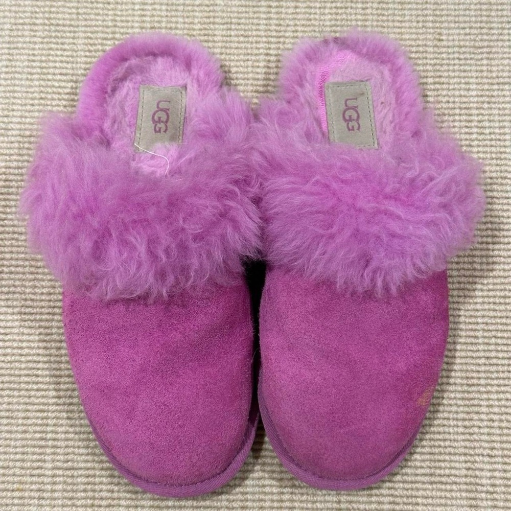 UGG Purple Fluffy Slippers